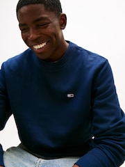 Tommy Jeans Blue Flag Crew Jumper - Image 3 of 7