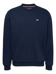 Tommy Jeans Blue Flag Crew Jumper - Image 5 of 7