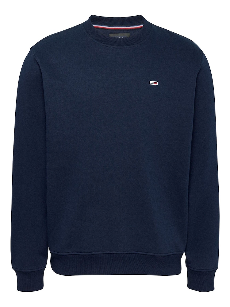 Tommy Jeans Blue Flag Crew Jumper - Image 5 of 7