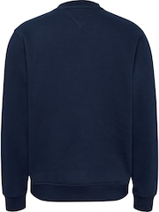 Tommy Jeans Blue Flag Crew Jumper - Image 6 of 7