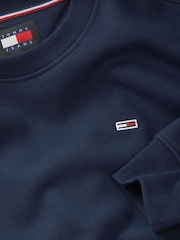Tommy Jeans Blue Flag Crew Jumper - Image 7 of 7