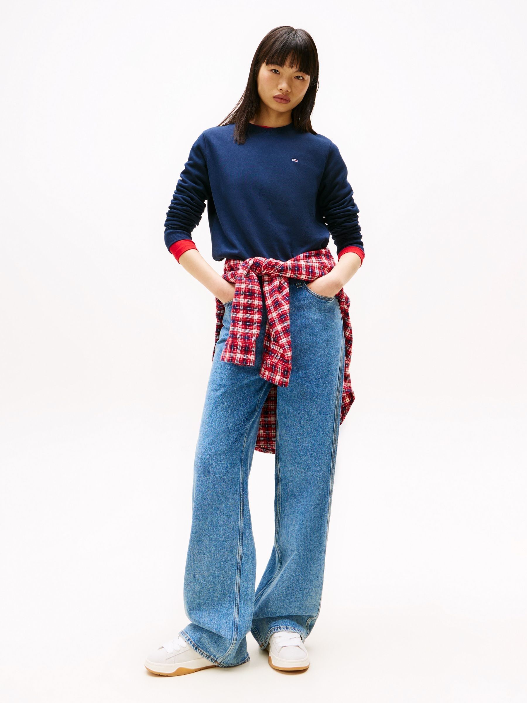 Buy Tommy Jeans Blue Flag Crew Jumper from Next Romania