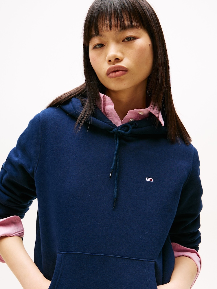 Tommy Jeans Blue Flag Hoodie - Image 4 of 6