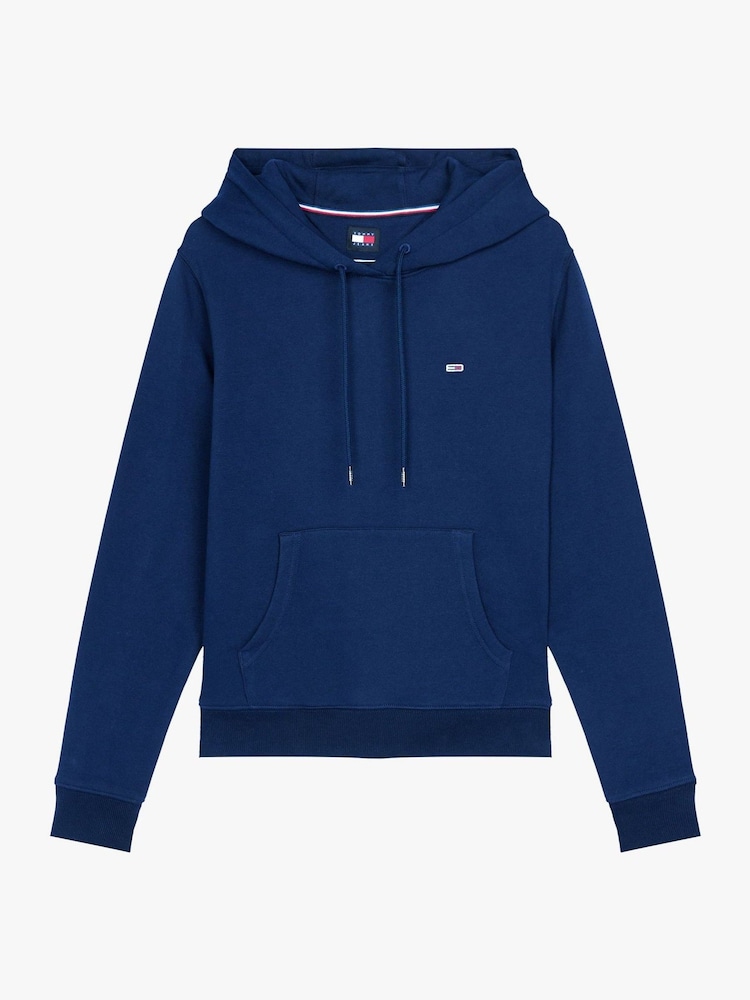 Tommy Jeans Blue Flag Hoodie - Image 5 of 6