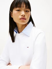 Tommy Jeans White Flag Crew Jumper - Image 4 of 6