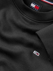 שחור - Tommy Jeans Flag Crew Jumper - תמונה 7 מתוך 7