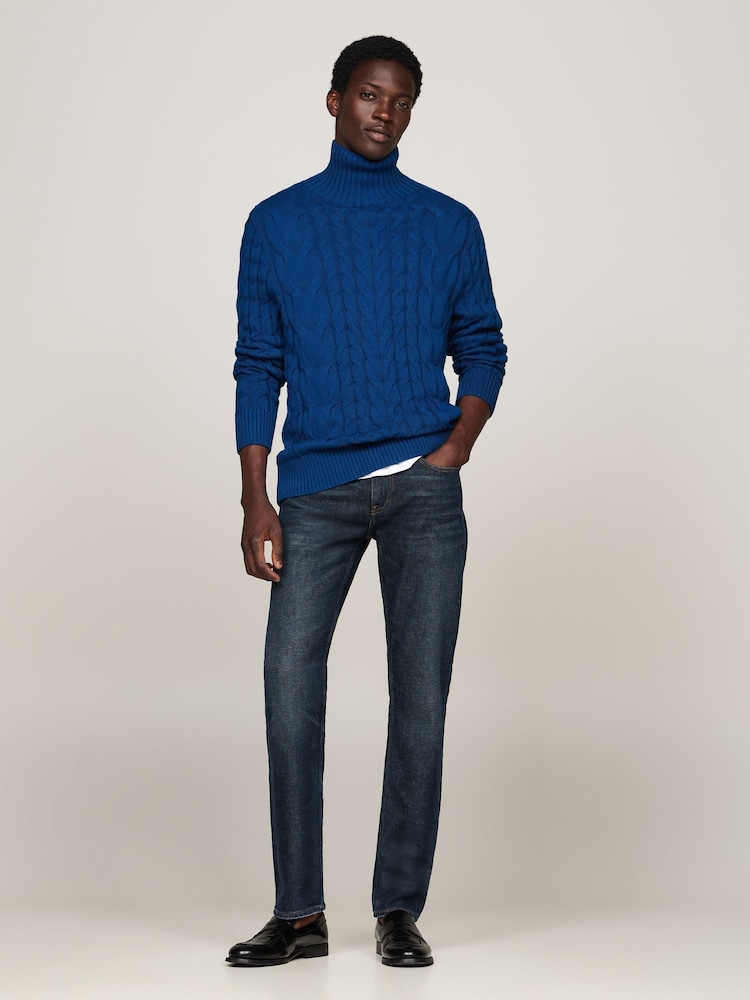 Tommy Hilfiger Blue Denton Straight Jeans - Image 2 of 4 Tommy Hilfiger Blue Denton Straight Jeans - Image 2 of 4