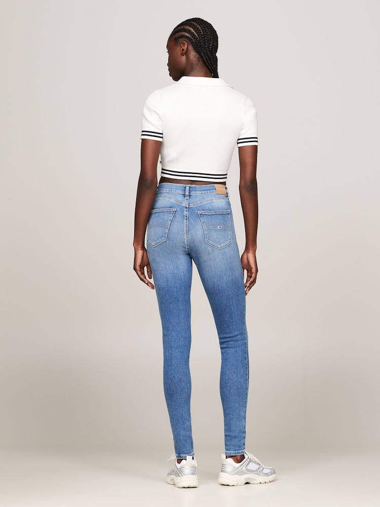 Azul escuro - Tommy Hilfiger Nora Skinny Jeans - Imagem 2 de 7