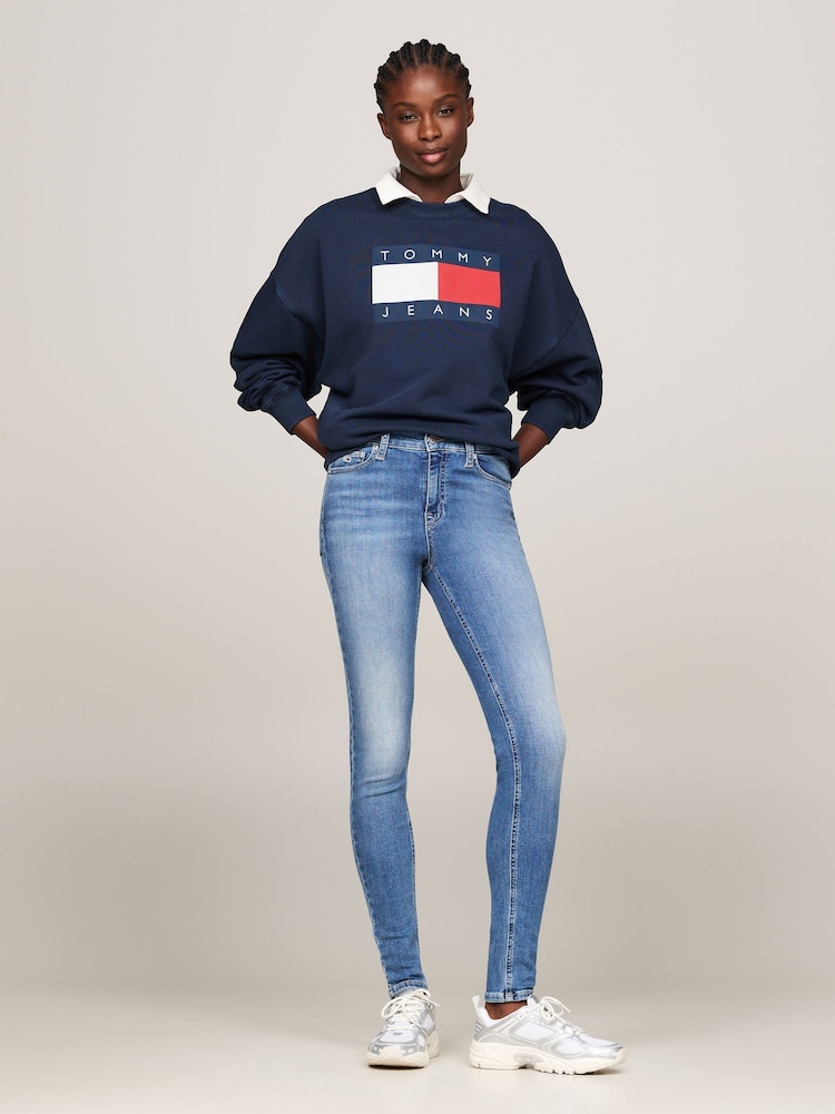 Ciemnoniebieski - Tommy Hilfiger Nora Skinny Jeans - Image 4 of 7