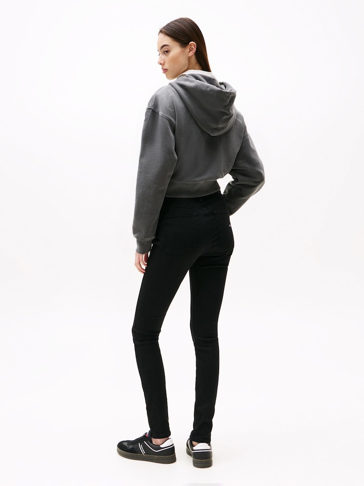 Tommy Hilfiger Black Sylvia High Rise Skinny Jeans - Image 3 of 6
