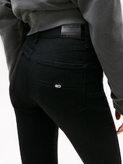 Tommy Hilfiger Black Sylvia High Rise Skinny Jeans - Image 4 of 6
