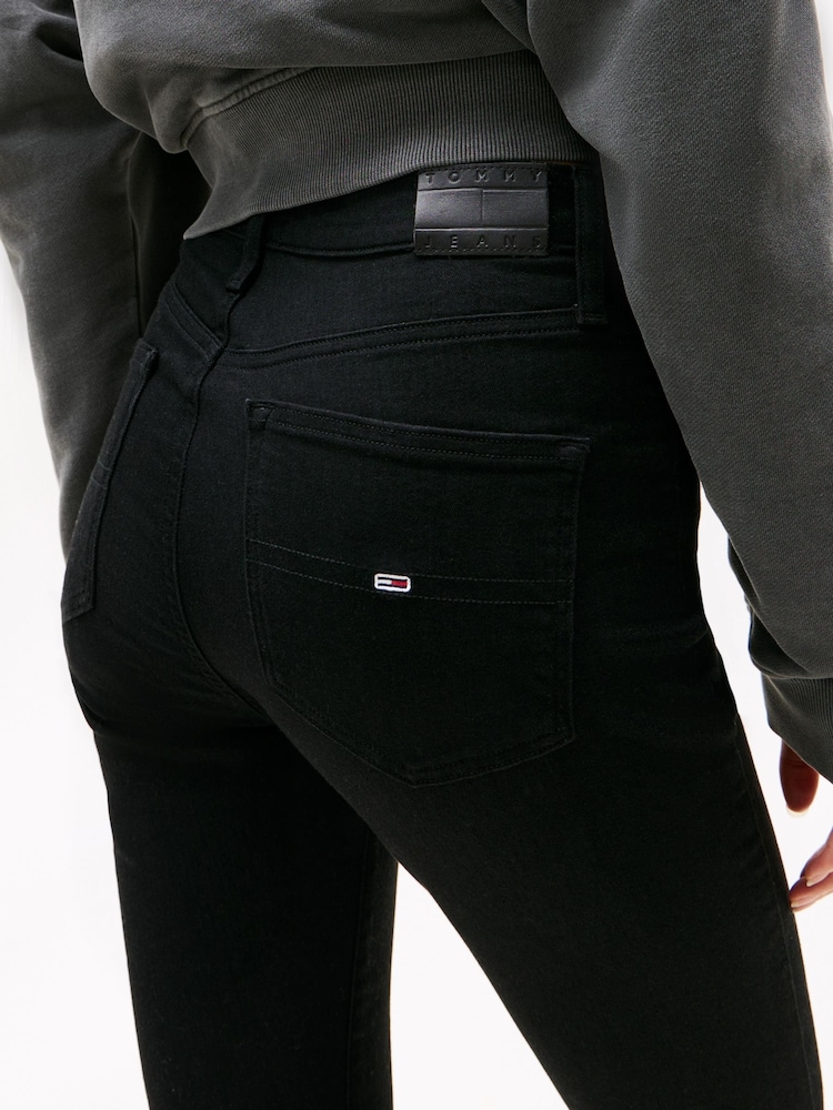 Tommy Hilfiger Black Sylvia High Rise Skinny Jeans - Image 4 of 6