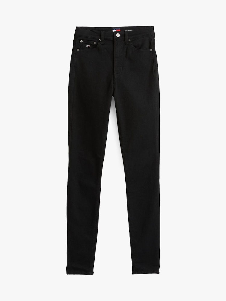 Tommy Hilfiger Black Sylvia High Rise Skinny Jeans - Image 5 of 6