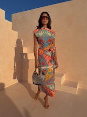 فستان Lucy بنقشة Kaleidoscope من Never Fully Dressed - صورة 10 من 13