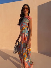 فستان Lucy بنقشة Kaleidoscope من Never Fully Dressed - صورة 6 من 13