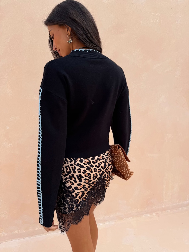 Never Fully Dressed Black Black Tigress Cardigan - Image 2 of 5