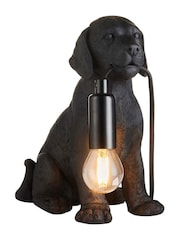 Gallery Home Black Labrador Puppy 1 Light Table Lamp - Image 4 of 4