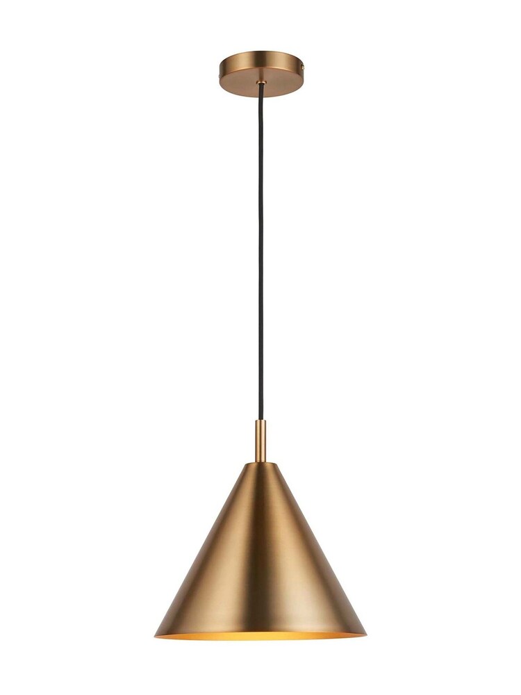 Gallery Home Brass Lance 1 Light Pendant Ceiling Light - Image 4 of 4 Gallery Home Brass Lance 1 Light Pendant Ceiling Light - Image 4 of 4