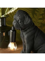 Gallery Home Black Pug Puppy 1 Light Table Lamp - Image 2 of 4