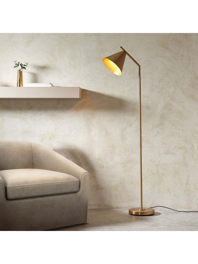 Gallery Home Brass Lance 1 Light Floor Lamp - Image 1 of 9