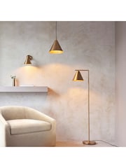 Gallery Home Brass Lance 1 Light Floor Lamp - Image 7 of 9