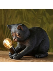 Gallery Home Black Kitten 1 Light Table Lamp - Image 1 of 3