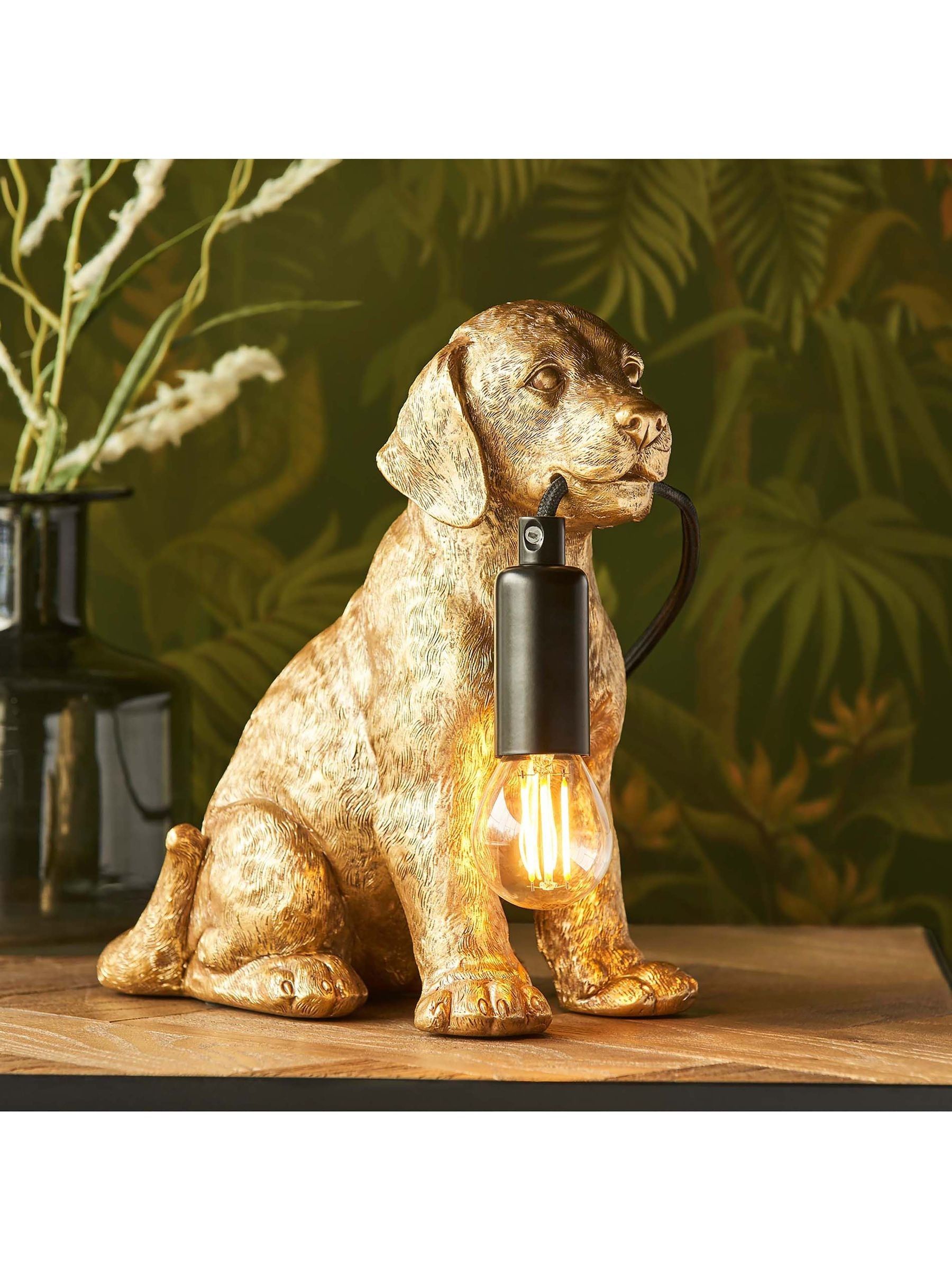 Labrador table lamp hot sale