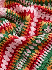 Bright Multi Square Crochet Short Sleeve Co-Ord Shirt - Image 7 of 8