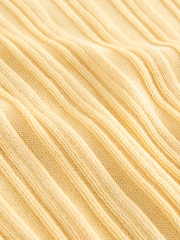 Geel - Fine Knit Ribbed Scoop Neck T-Shirt - Image 7 of 8