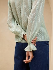 Verde - Blusa de Lipsy con bordado de lentejuelas - Imagen 4 de 4