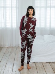 Chelsea Peers Пегас Зебра принт Длинный пижамный комплект - Изображение 1 из 5
