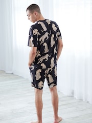 Chelsea Peers Kurzer Pyjama mit Leopardenmuster - Bild 5 von 5