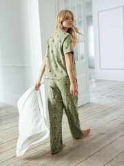 Chelsea Peers Pyjama long en coton biologique imprimé abeille - Image 5 de 5