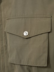 Reiss Khaki Giovana 4-9 yrs Hooded Utility Bomber Jacket - Image 4 of 4
