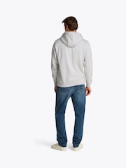 Tommy Jeans Grey Flag Hoodie - Image 2 of 7