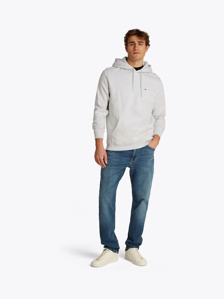 Tommy Jeans Grey Flag Hoodie - Image 3 of 7