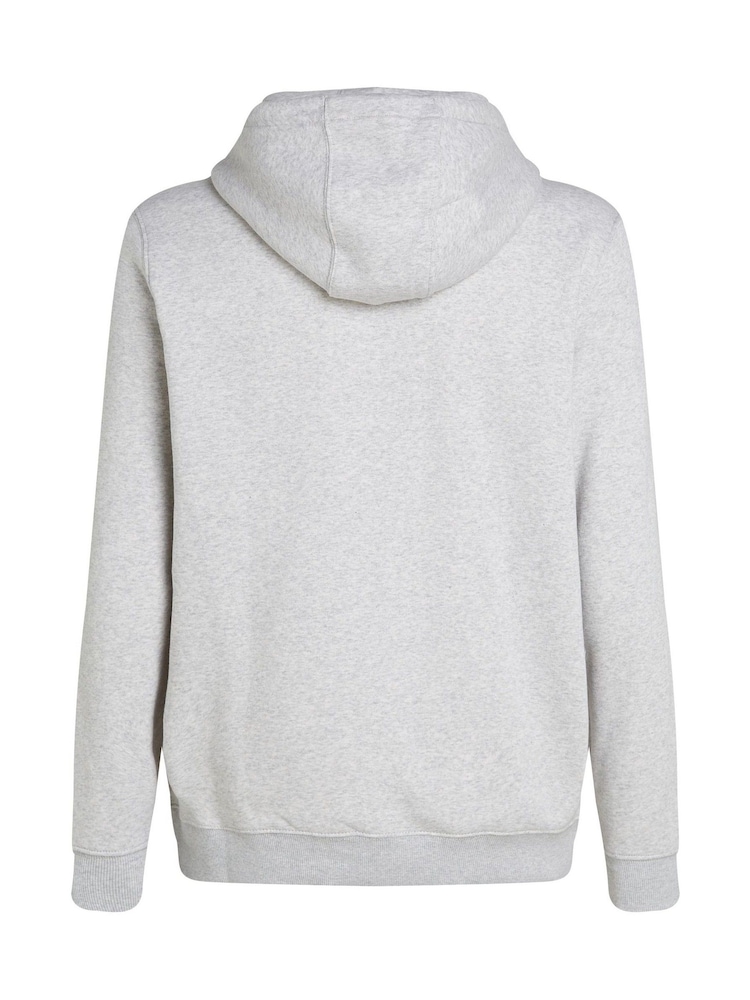 Tommy Jeans Grey Flag Hoodie - Image 6 of 7