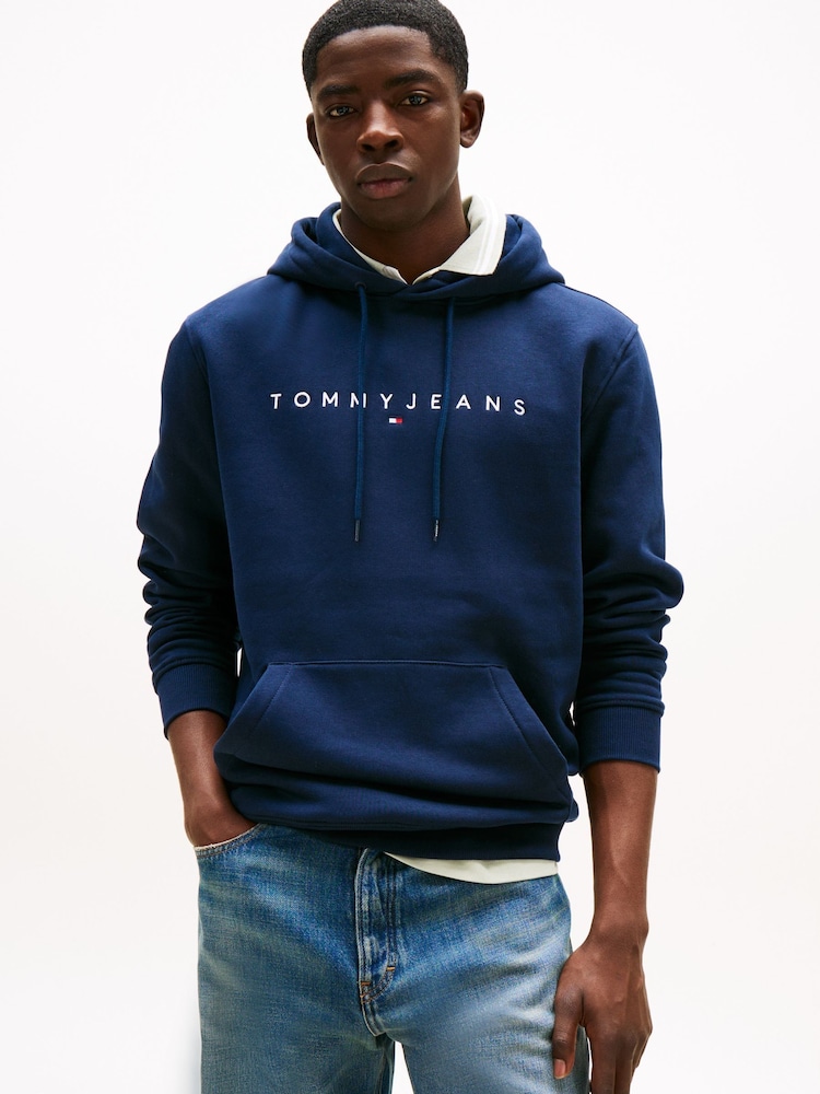 Синий - Tommy Jeans Логотип худи - Image 1 of 7