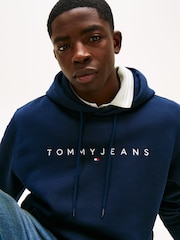 Синий - Tommy Jeans Логотип худи - Image 3 of 7