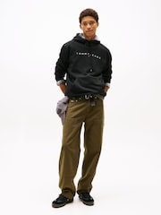 Черный - Tommy Jeans Логотип худи - Image 2 of 7