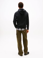 Черный - Tommy Jeans Логотип худи - Image 3 of 7