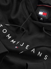 Черный - Tommy Jeans Логотип худи - Image 7 of 7