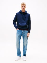Tommy Jeans Blue Flag Hoodie - Image 2 of 7