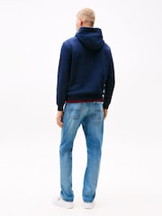 Tommy Jeans Blue Flag Hoodie - Image 3 of 7