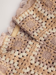 Gold Sparkle Crochet Square Patch Bandeau Boobtube - Image 7 of 7