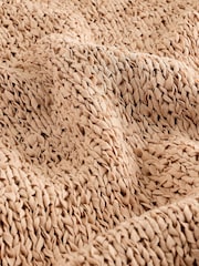 Neutral Knitted Stitch Crew Neck Vest - Image 5 of 6