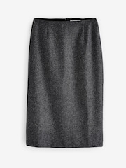 Baukjen Grey Eliza Wool Blend Tailored Pencil Skirt - Image 4 of 4