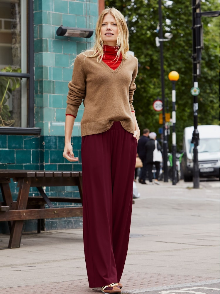 Baukjen Red Palazzo Trousers - Image 1 of 5
