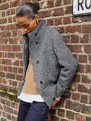 Baukjen Janine Wool Blend Short Black Coat - Image 1 of 3
