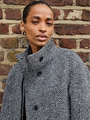 Baukjen Janine Wool Blend Short Black Coat - Image 2 of 3